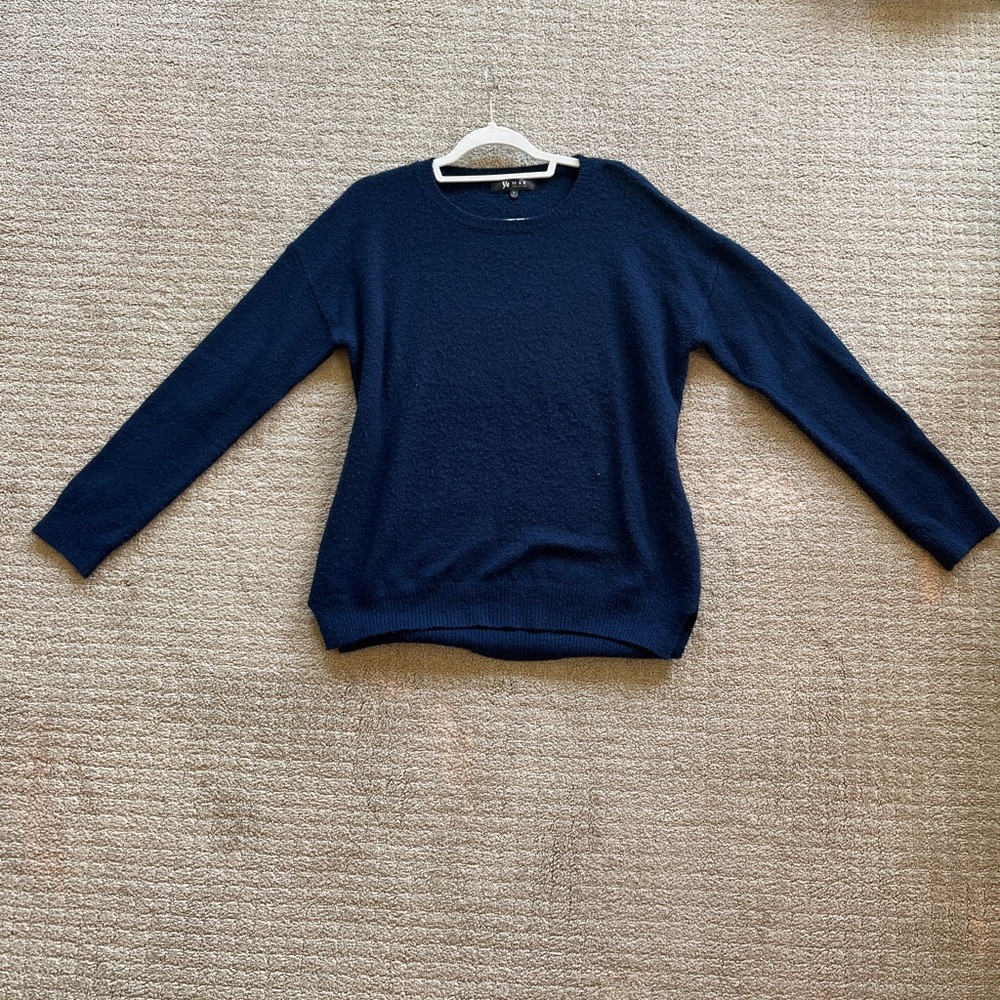 Cozy Navy Blue Oversized Urban Outfitters Sweater